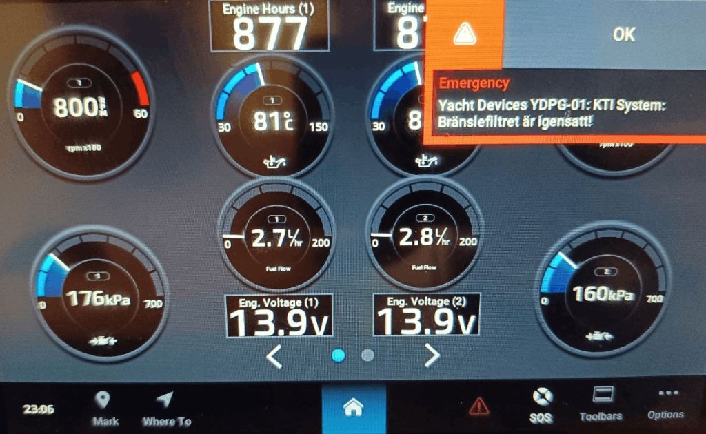 Garmin generic NMEA2000 alert