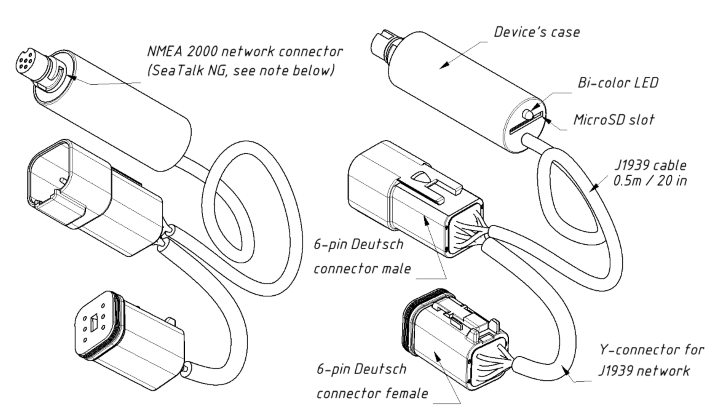 Engine Gateway For Volvo Penta And J1939 Engines