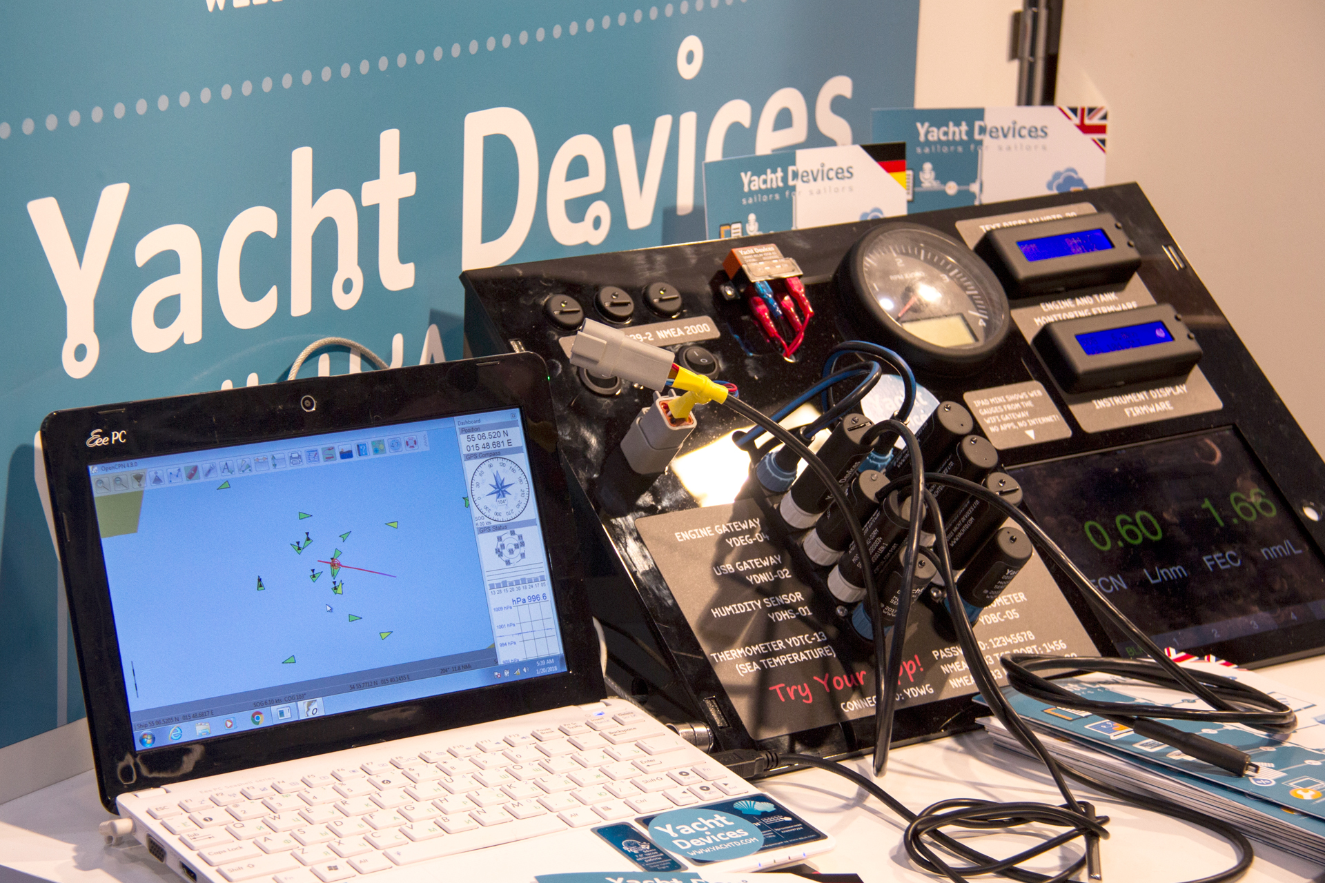 Yacht Devices booth at Dusseldorf Boot Show 2018