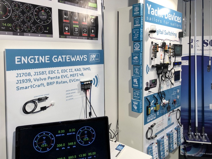 Yacht Devices booth at Dusseldorf Boot Show 2019