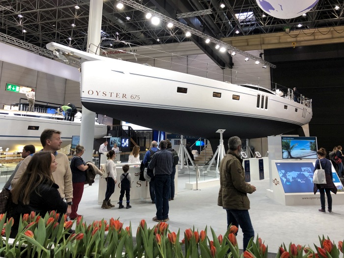 Oyster 675 at Dusseldorf Boot Show 2019