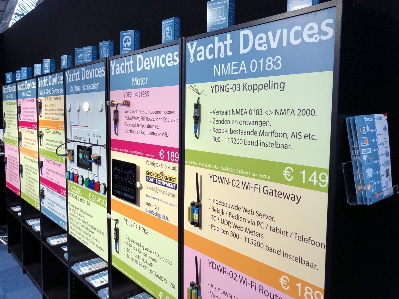 SlimSchip stand with Yacht Devices products