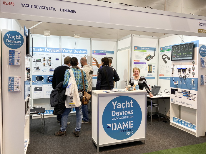 Yacht Devices booth at METS Trade 2019