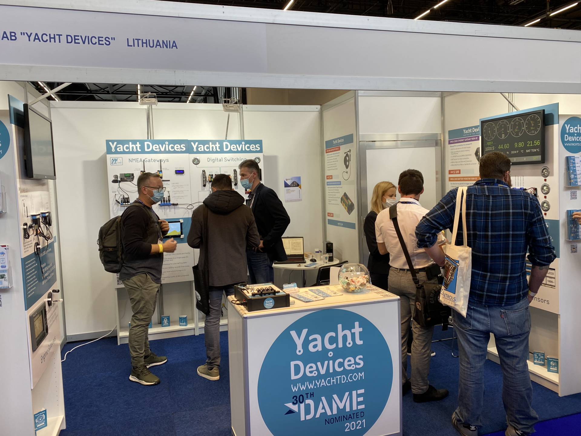 Yacht Devices booth at METS Trade 2021