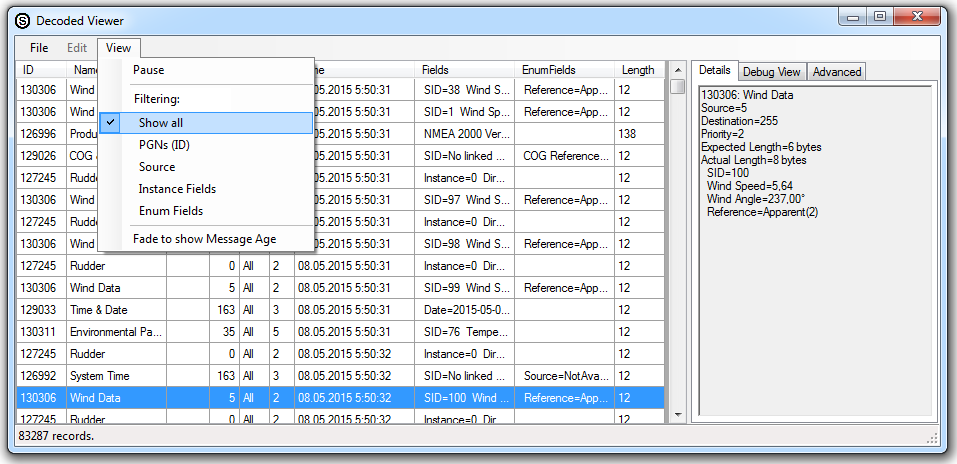 Screenshot of OpenSkipper with YDVR data, click to enlarge