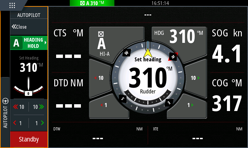 Simrad MFD works with our Autopilot