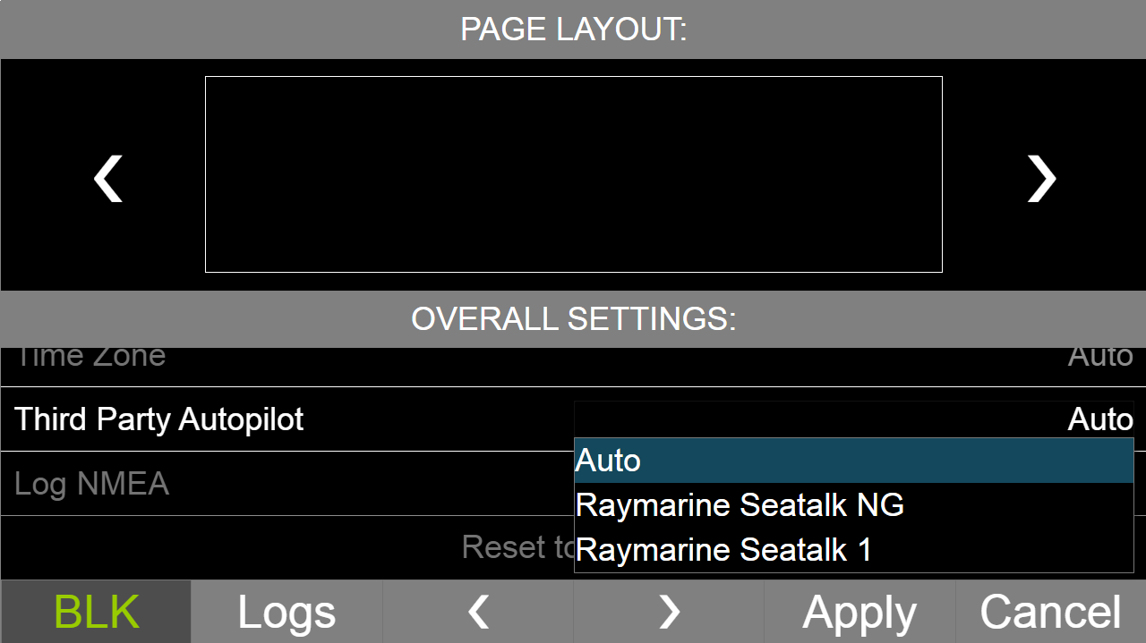 Control of Raymarine autopilots