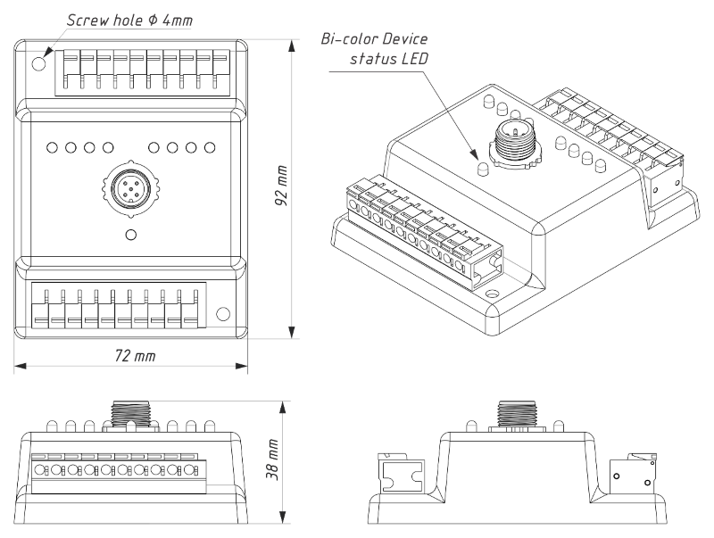 Drawing of Circuit Control YDCC-04