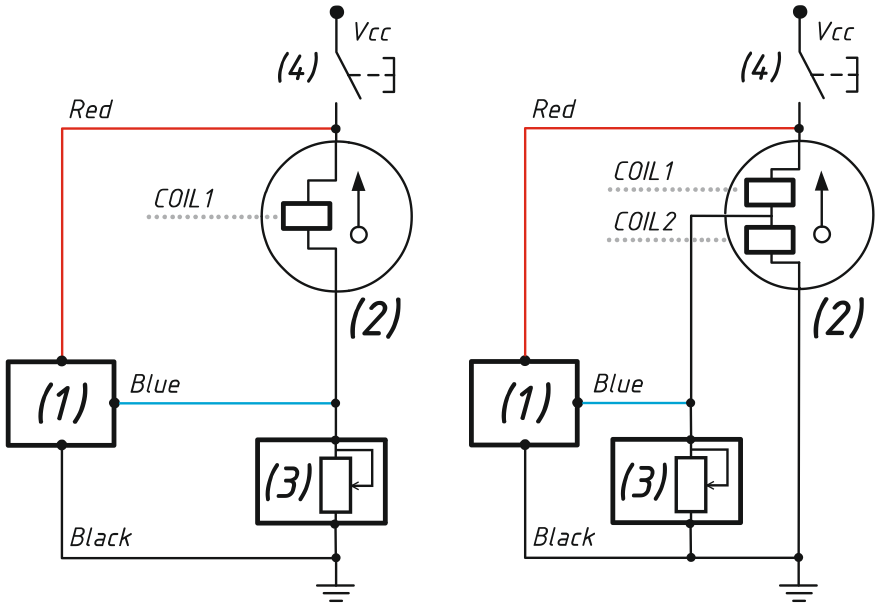 Connection in parallel with an existing analog gauge